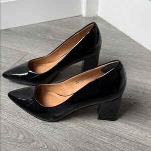 Abound Glossy Black Heels Pumps